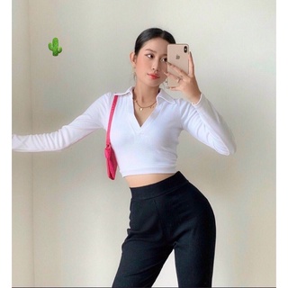 🌵🌵Áo tay dài cột nơ thun gân