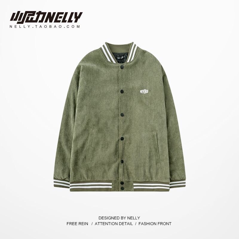 [2 màu] Áo khoác dạ mỏng Bomber Jacket Nelly chính hãng (order)