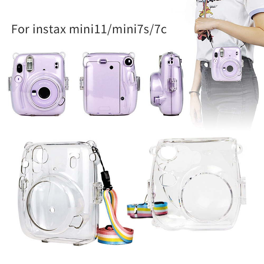 Túi máy ảnh chụp lấy liền bằng da PU dành cho Fujifilm Instax Mini 11 7s