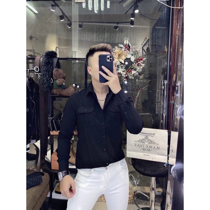 𝐂𝐇𝐀̂́𝐓 𝐕𝐀̉𝐈 𝐂𝐇𝐔𝐀̂̉𝐍 𝐒𝐇𝐎𝐏 Áo Sơ Mi Nam Vải Đũi Mặc Mát Thoải Mái | BigBuy360 - bigbuy360.vn