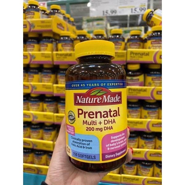 Viên Uống Prenatal Multi +DHA BA BÂU VÀ CHO CON BU MỸ 150 Viên