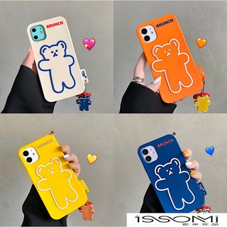 Ốp Điện Thoại Silicon Dẻo Họa Tiết Hoạt Hình Chú Gấu Dễ Thương Chống Sốc Cho iphone x 8p xs xr 11pro max