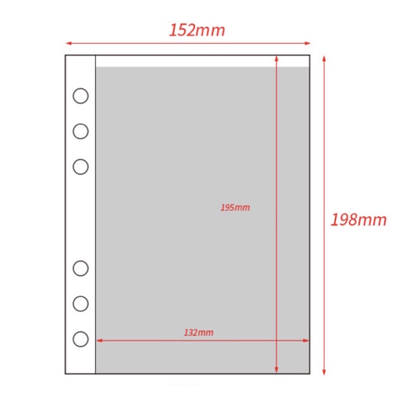 SHEET ĐỰNG ẢNH 6 lỗ A5/A6 các loại 4 Ô, 1 Ô, 2 Ô