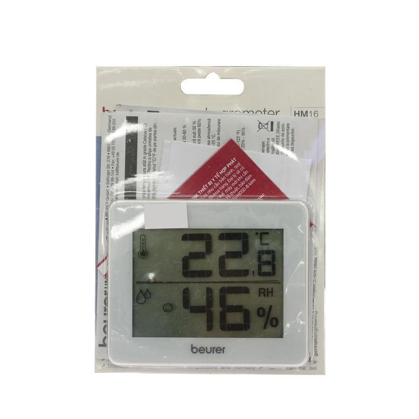 Nhiệt ẩm kế Beurer HM16 - Máy đo nhiệt độ và độ ẩm trong phòng