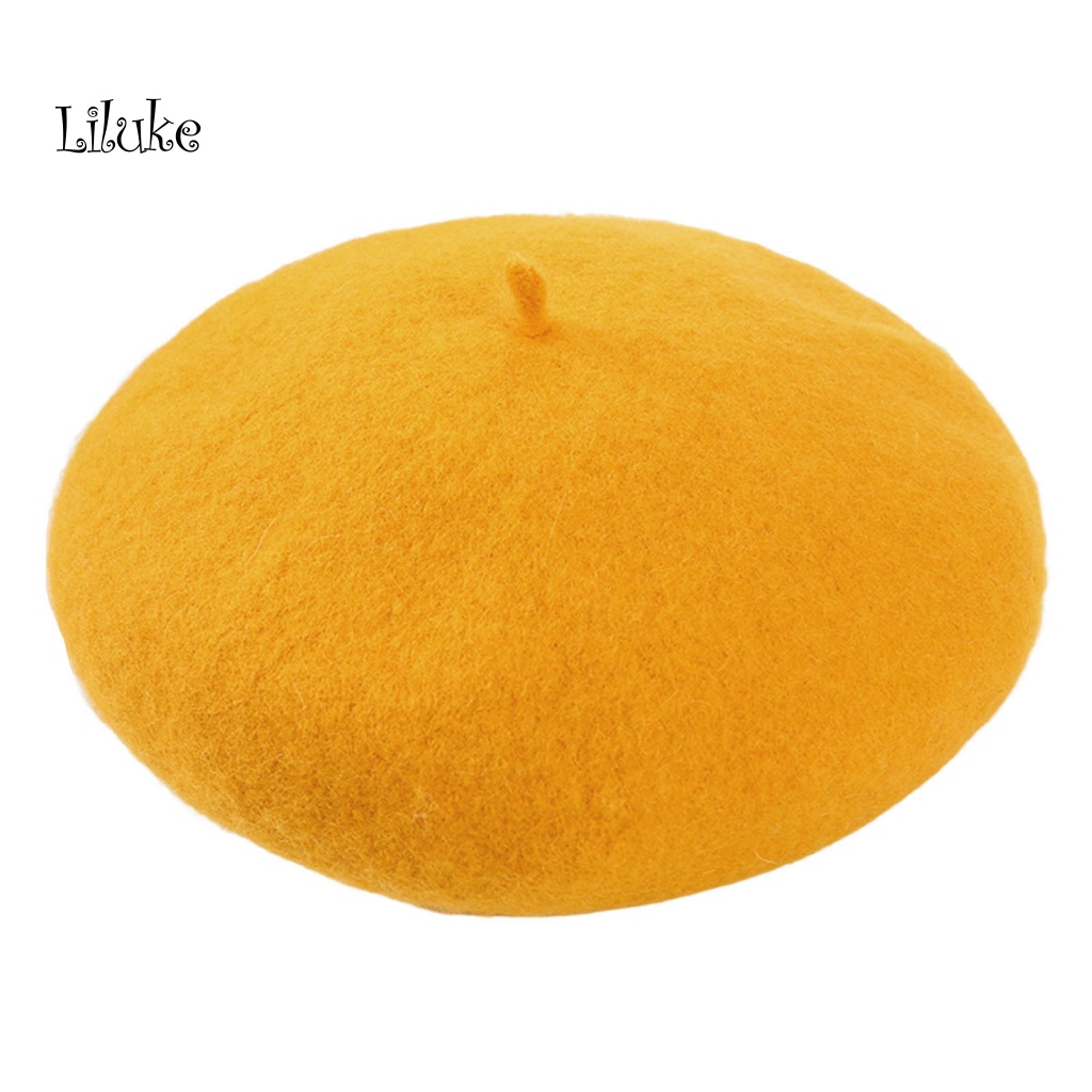 Mũ Beret Màu Trơn Thời Trang Thu Đông Cho Nữ Màu Sắc