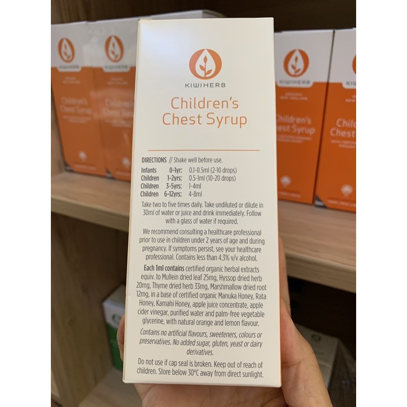 Dung dịch Kiwiherb Chest 100ml