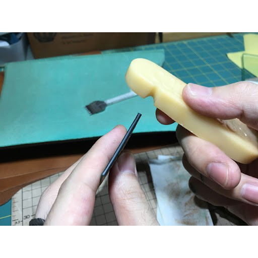 Sáp ong tốt đánh cạnh da chuốt chỉ , đục - dụng cụ làm đồ da handmade