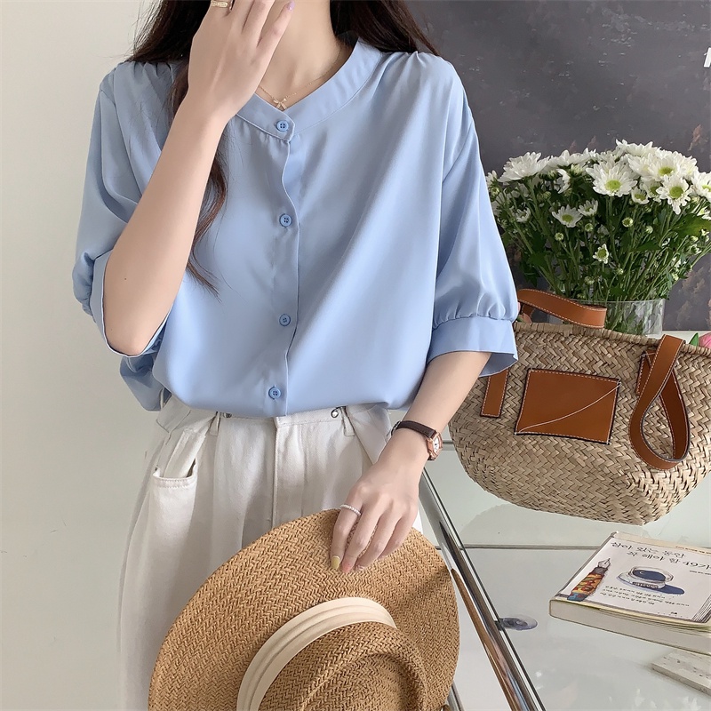 Áo Sơ Mi Nữ Dáng Rộng Thời Trang Mùa Hè Mới