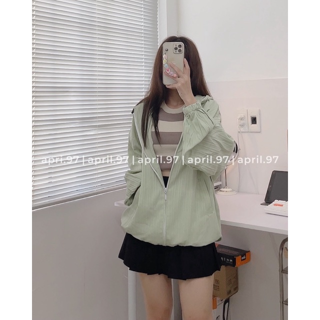 Áo khoác gân 1 lớp
