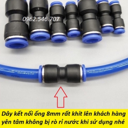5m, 10m, 15m, 20m, 25m Dây phun sương PE 8mm chống rêu mốc trong đường ống, giúp béc phun ít bị nghẹt