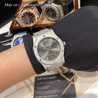 [Máy cơ - HÀNG SIÊU CẤP Đồng hồ nam Hublot - Máy cơ automatic - box hãng 1:1 bảo hành 24th chống nước tốt