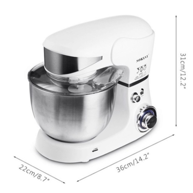Máy trộn bột để bàn, đánh trứng công nghiệp SOKANY SK-206 Dung tích 5L [BH 12 Tháng]