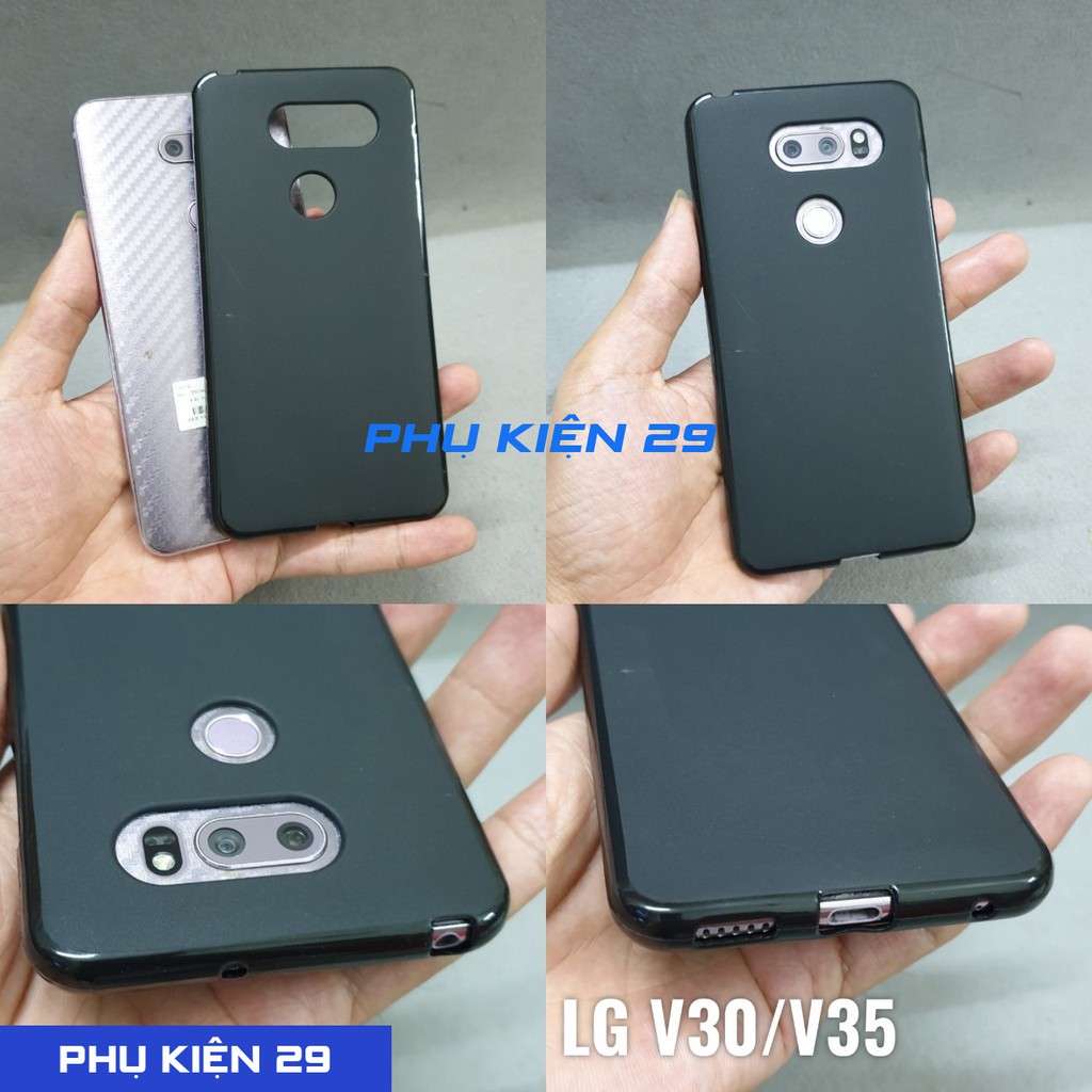 [LG V30/ V35] Ốp lưng silicon dẻo đen cao cấp