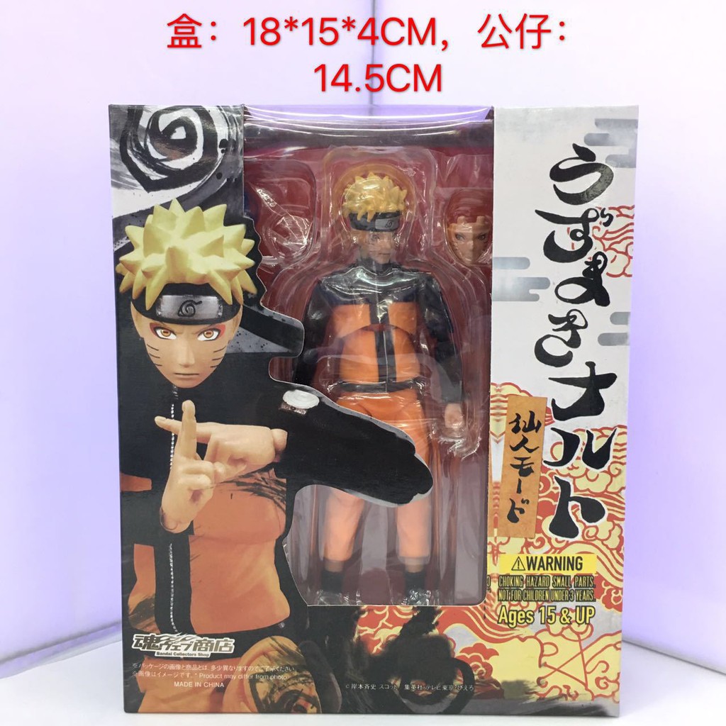 Bộ mô hình khớp cử động naruto sắc nét từng chi tiết, khớp tốt, cao 15cm