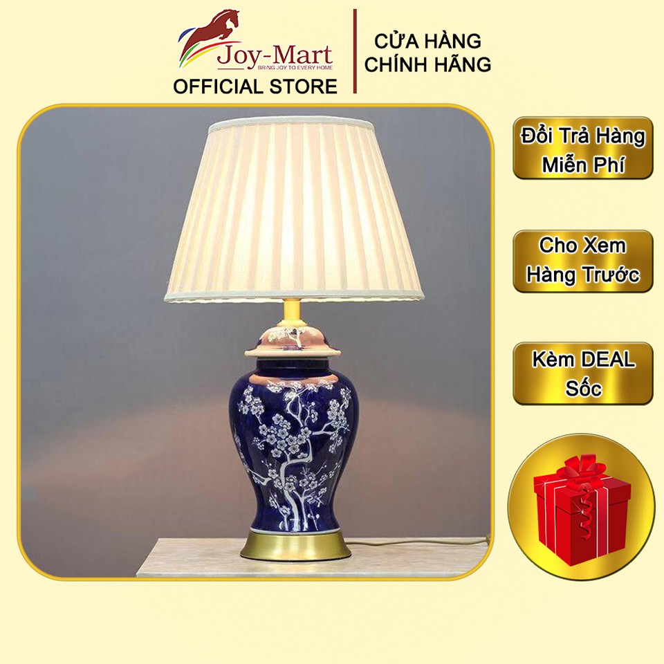 Đèn để bàn ♥️JOYMART♥️ Đèn bàn chất liệu gốm sứ cao cấp MB8312 tramg trí phòng khách kiểu dáng sang trọng