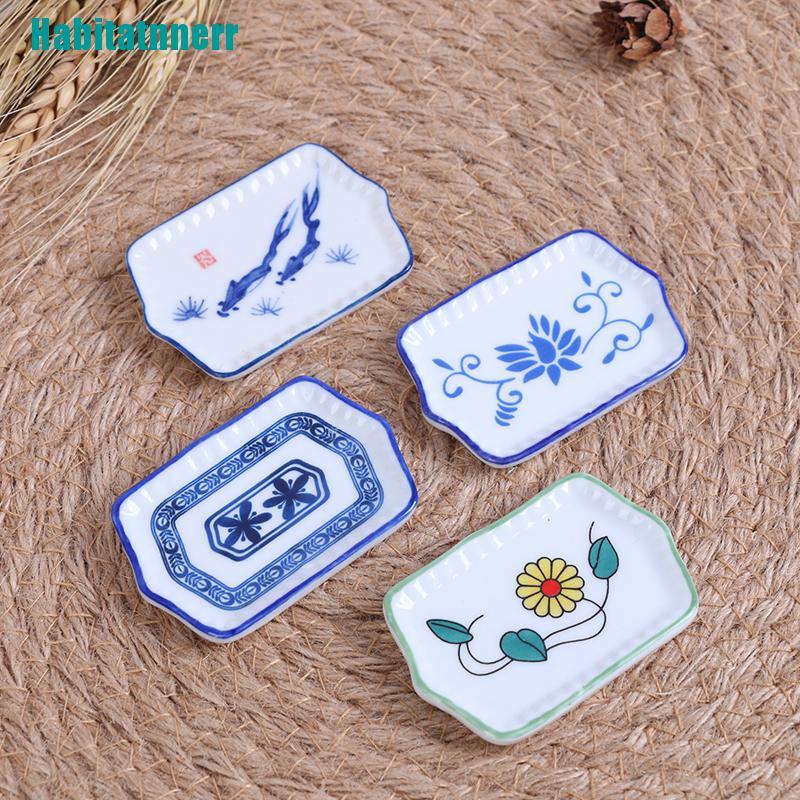 Đĩa Sứ Mini 6x4cm Trang Trí Nhà Búp Bê