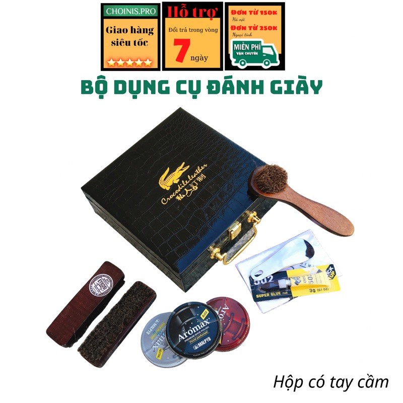 Trọn bộ dụng cụ đánh giày bền đẹp thương hiệu cao cấp CHOINIS