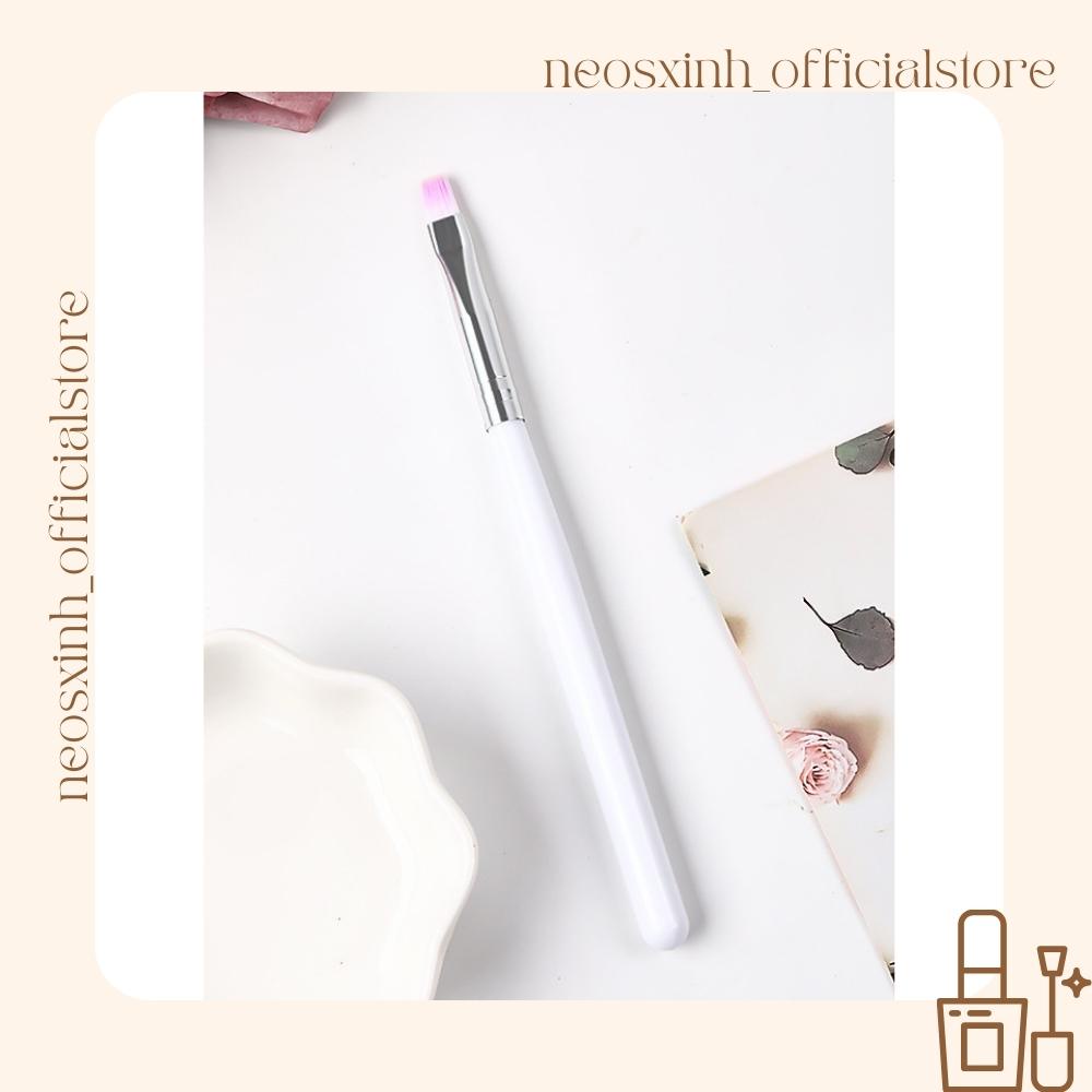 Cọ Vẽ Sơn Móng Tay Màu Trắng Hồng- Neosxinh Nails
