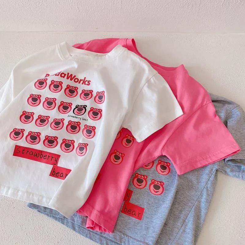 Áo Thun Cộc Tay In Hình Disney Lotso Cho Bé (0-7 Tuổi)