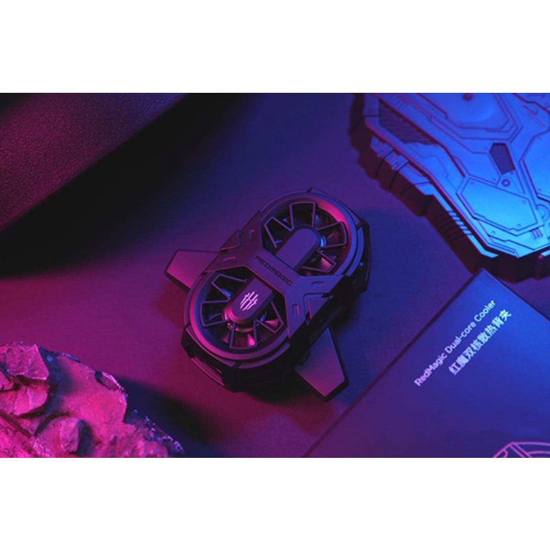 Quạt Tản Nhiệt Sò Lạnh Cho Điện Thoại Nubia Red Magic Ice Cooler - 2 Quạt 7 Cánh