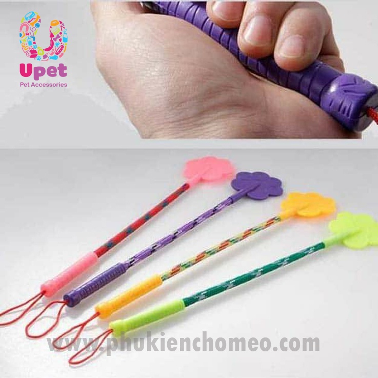 Roi tét mông dụng cụ huấn luyện chó mèo/ Tét đít chó mèo/ Đả cầu bổng hình bàn tay mềm dẻo, dài 42 cm cán cao su