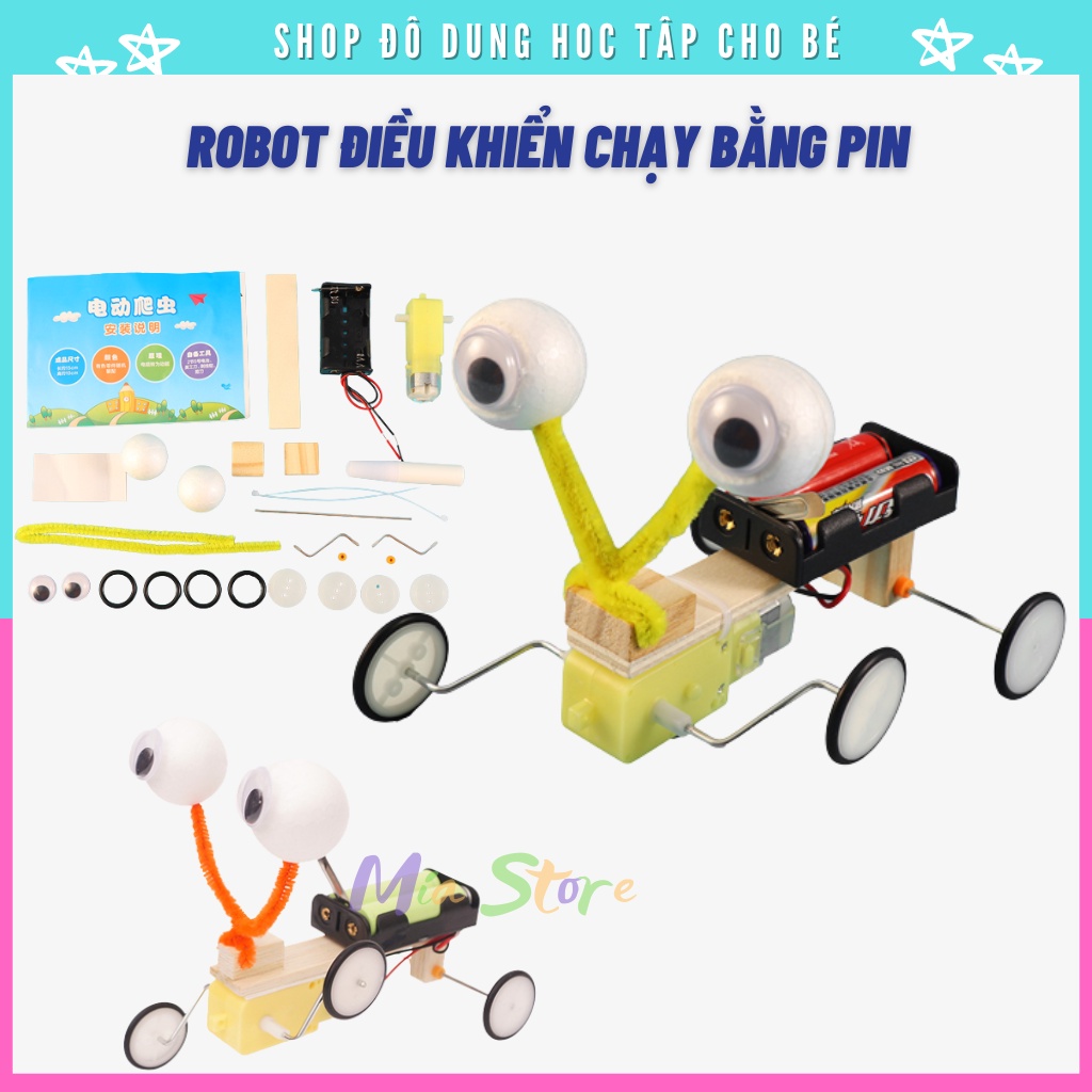 Đồ chơi sáng tạo STEM Robot lắp ráp bốn chân Đồ chơi tự làm DIY - Do it Yourself ST4 - Giáo dục STEM