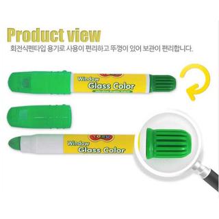 Bộ Bút Sáp 24 Màu Cho Cửa Sổ