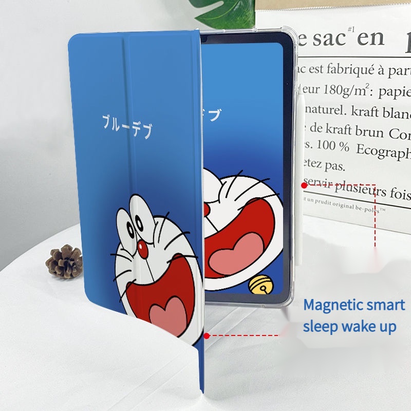 Bao Da Máy Tính Bảng Hình Doraemon Cho Ipad Air 4 5 / 6 / 7 / 8 / 9th Gen Air 1 / 2 / 3 / 4 Mini 5 / 6 Pro 10.5 '' 11 '' 12.9 '' 2018 2020 2021 Ốp Máy Tính Bảng IPad Air 5 Chất Lượng Cao