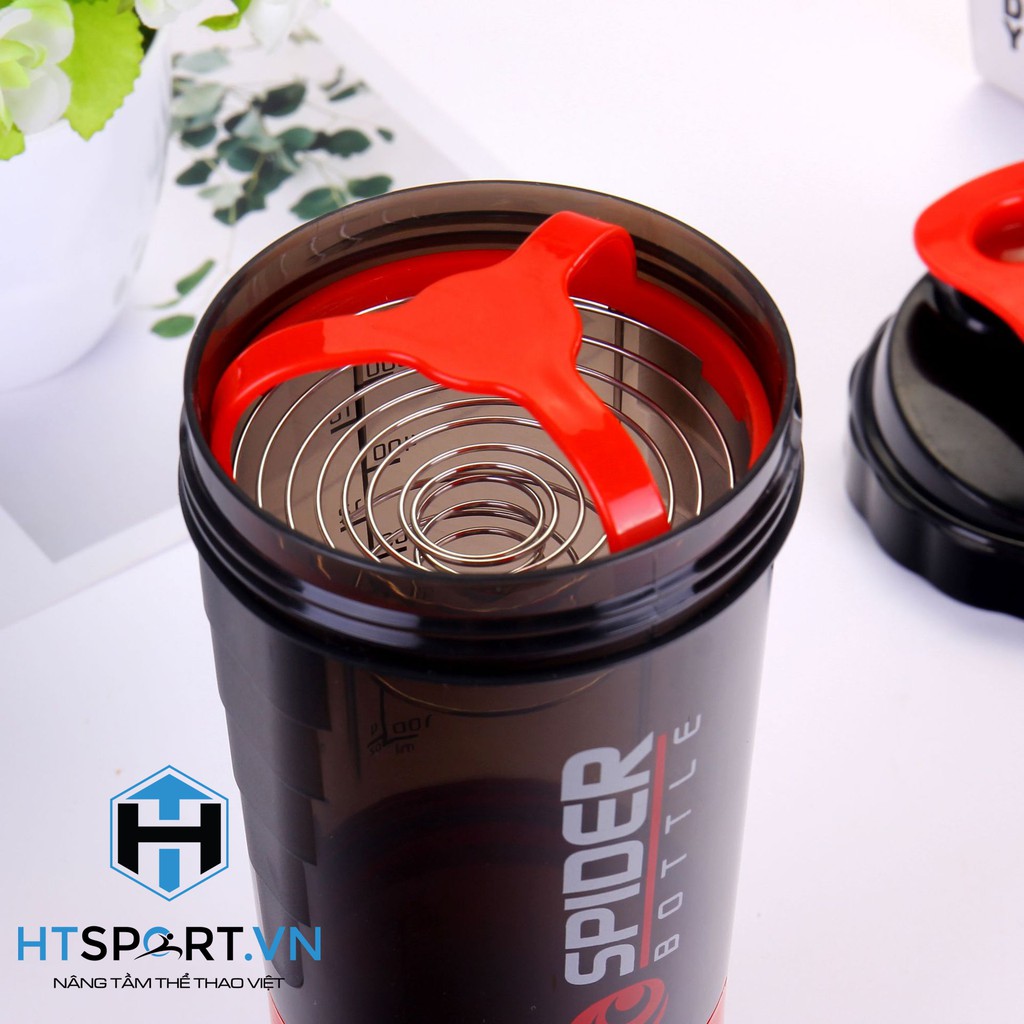 Bình Lắc, Bình Tập Gym Whey Shaker Bình Nước Thể Thao Tập Gym 3 Ngăn Tiện Dụng 500 ML Chính Hãng