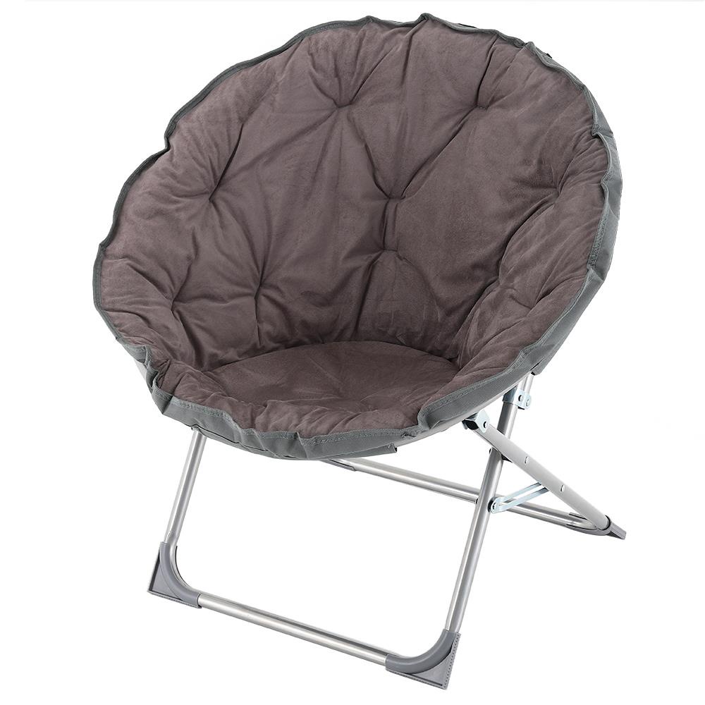 HomeBase FURDINI Ghế ngồi thư giãn bằng vải có thể gấp gọn W82xH85xD70cm màu xám