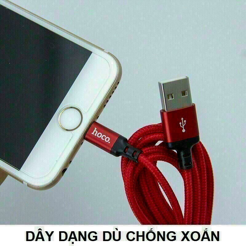 Cáp sạc nhanh Android Hoco X14 dây dù chống đứt dài 1M,2M