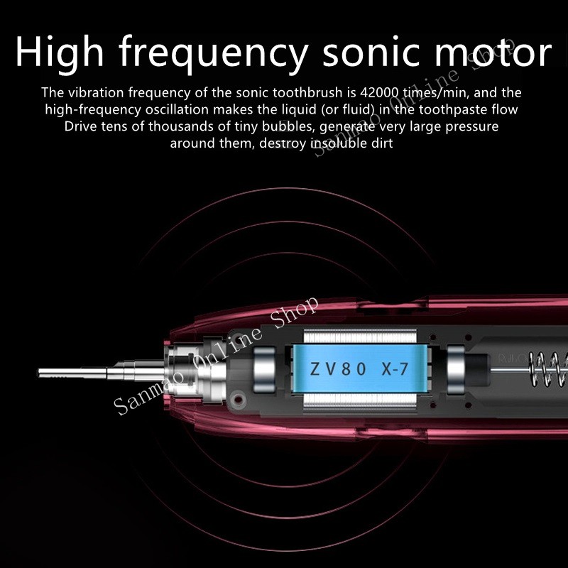 [Hàng mới về] Bàn chải đánh răng điện tự động Airdanli Sonic X7 thế hệ mới nhất năm