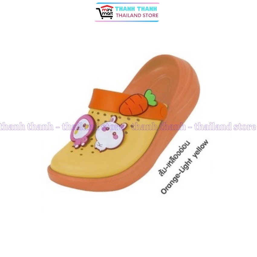 Dép Sục Thái Lan cho Bé MONOBO - HÌNH THỎ  MONOKIDS - DN-01 KIDS RABBIT CARROT