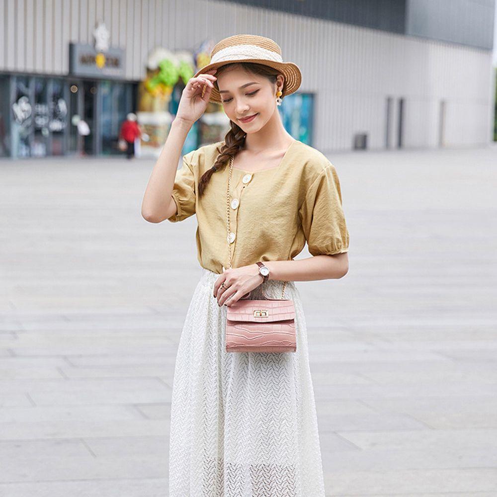 LILYES Túi Đeo Chéo Da PU Thời Trang Hàn Cho Nữ