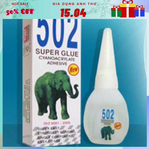 [Rẻ vô địch] COMBO 4 HỘP KEO CON VOI 502 - KEO CON VOI SIÊU CHẮC CHẮN - KHẢ NĂNG DÍNH CHẤT LƯỢNG