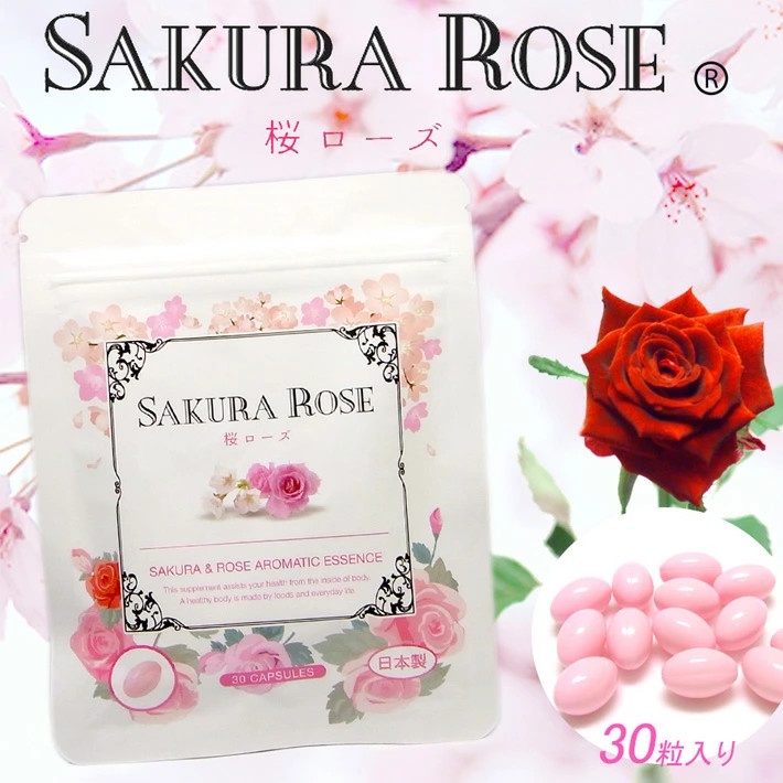 Viên Uống Thơm Cơ Thể Sakura Rose Nhật Bản