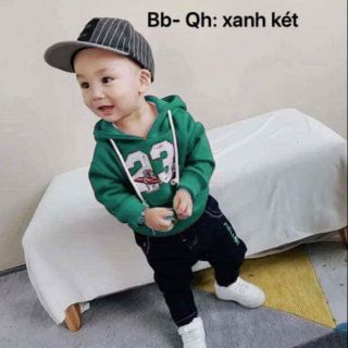 Bộ nỉ mũ thể thao cho bé trai