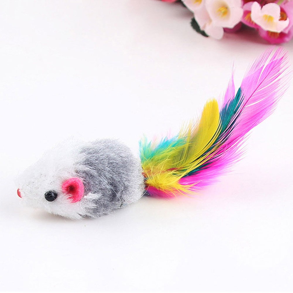 Set 10 Chuột Giả Mềm Mại Đồ Chơi Cho Mèo