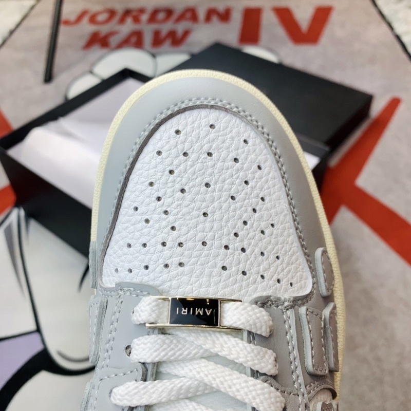Giày thể thao sneaker cổ thấp Amiri Skel Top Grey White Hàng SC