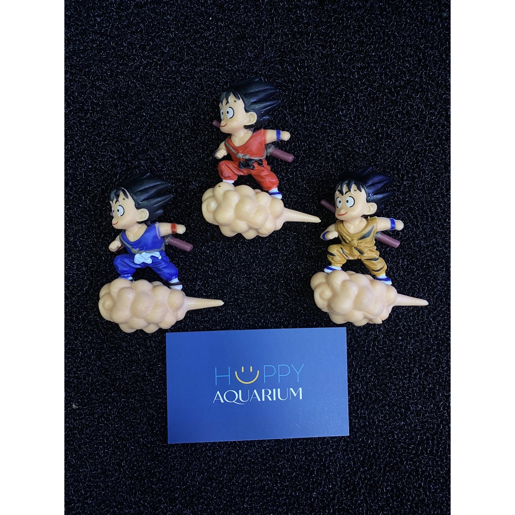 Mô hình trang trí hồ cá, bể cá cảnh thợ lặn, songoku, sâu cute