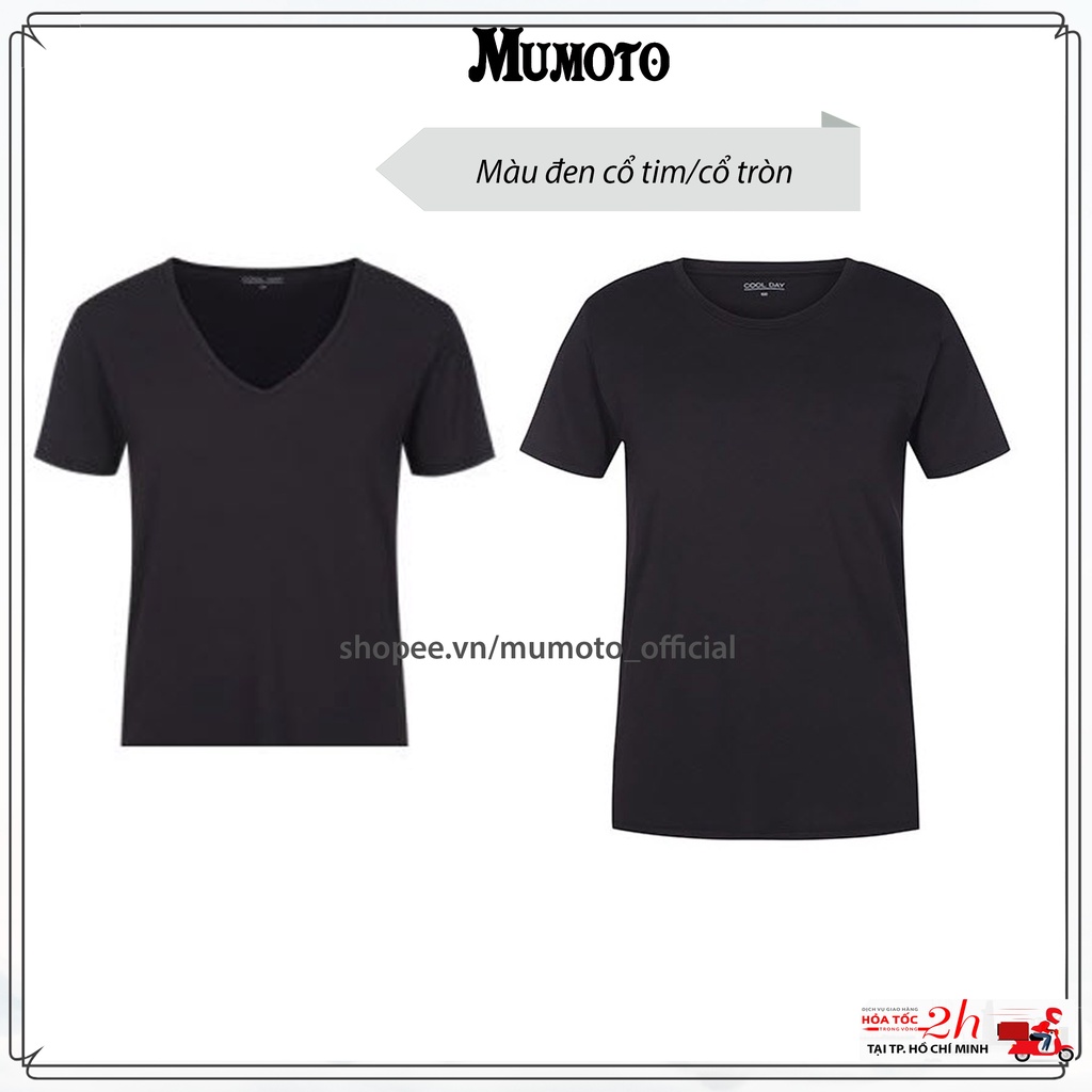 Áo thun nam cổ tròn áo thun mặc lót nam cổ tim vải mát mỏng nhẹ không nhăn xuất Hàn của - MUMOTO