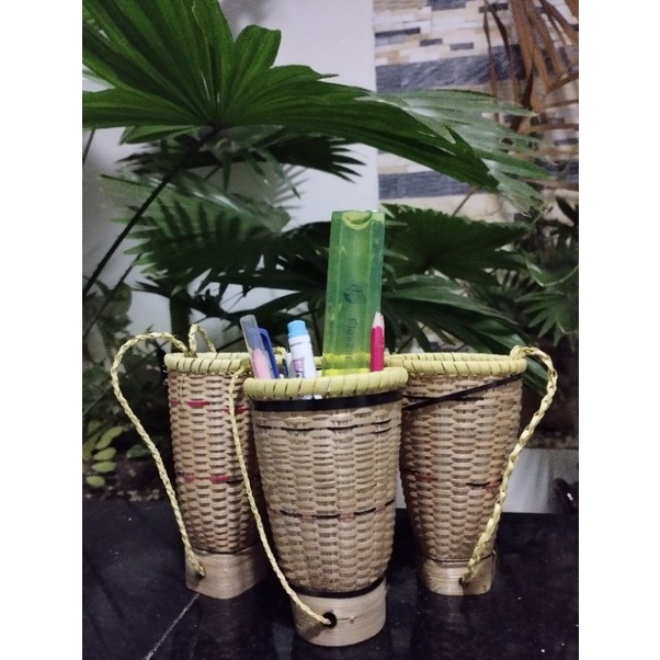 Gùi tre mini trang trí