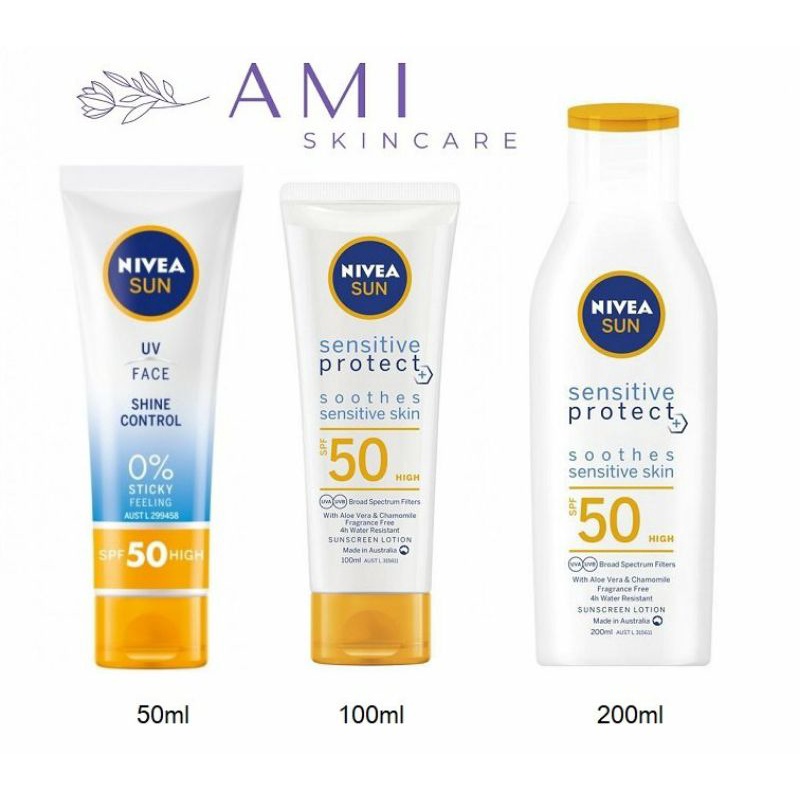 Kem chống nắng Nivea SPF50 Shine Control & Soothes