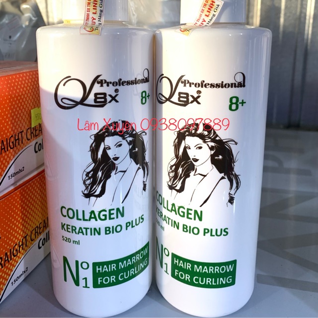 FREESHIP Hấp dầu Ql8X 500ml cung cấp collagen và keratin phục hồi tóc từ sâu bên tủy tóc và khử kềm khi làm hoá chất