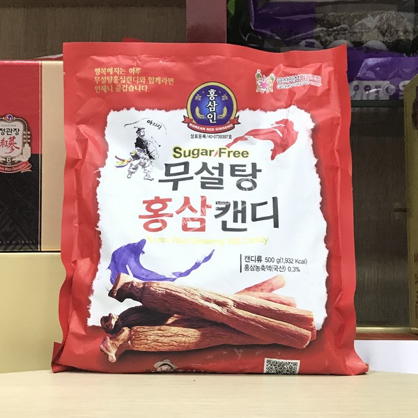 [Có Sỉ] Kẹo hồng sâm không đường 500gr hàn quốc 365