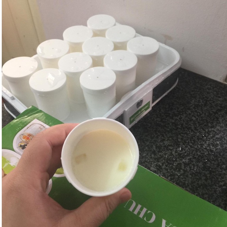 Máy Làm Sữa Chua; Máy Ủ Sữa Chua Green Line Hương Vị Truyền Thống-Tặng Kèm 12 Cốc