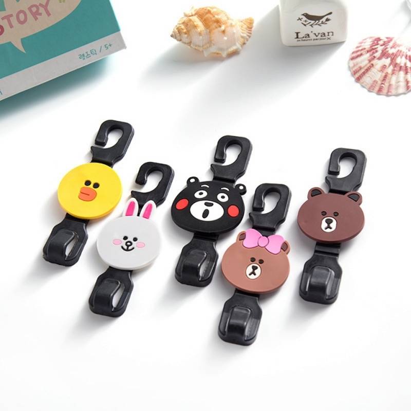 Móc nhỏ gắn xe ô tô hoạt hình nhiều mẫu tùy chọn 1JH2