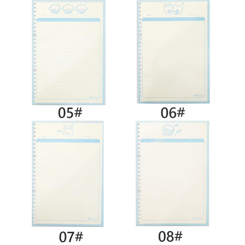 ELEGANT Sổ Tay B5 Bìa PVC Dày Họa Tiết Hoạt Hình Dễ Thương Có Thể Nạp Lại