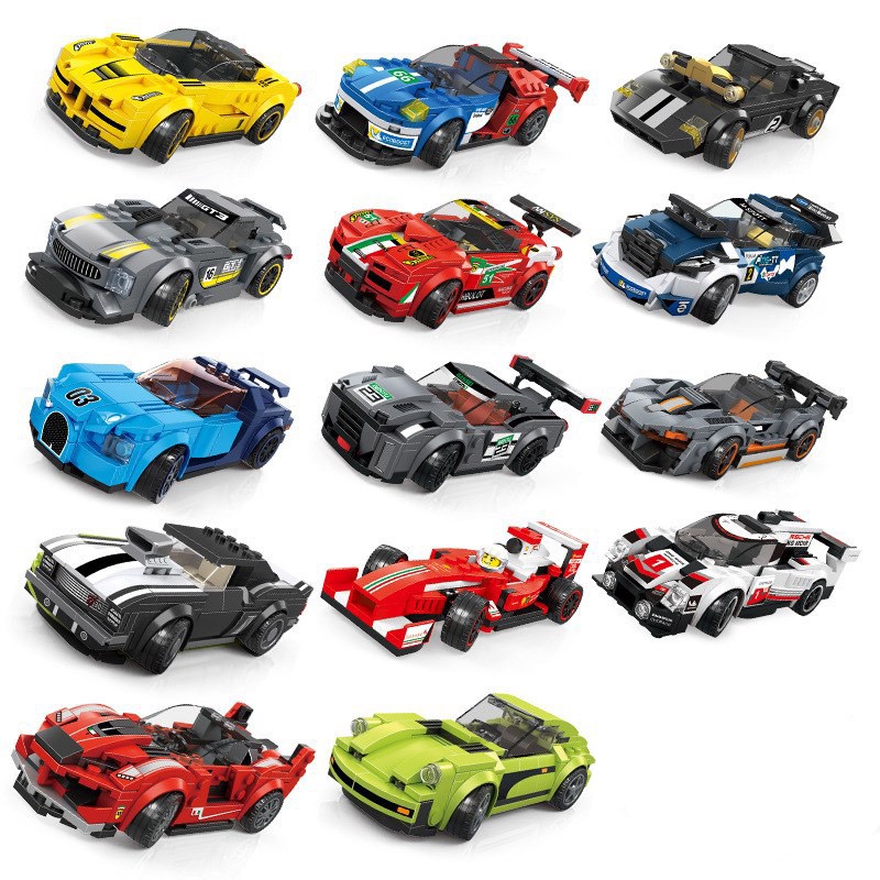 [CHÍNH HÃNG] BỘ xếp hình lego ô tô oto đua siêu xe đồ chơi cho bé nhiều chi tiết phát triển tư duy lamborghini lego