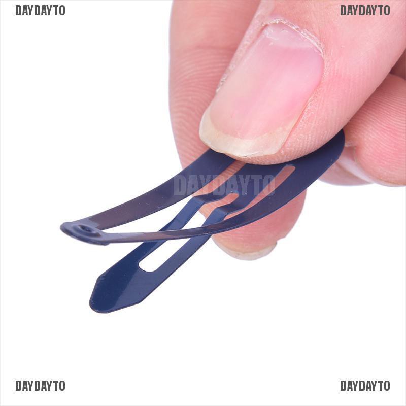 Set 50 Kẹp Tóc Kim Loại Nhiều Màu Sắc Cho Bé Gái